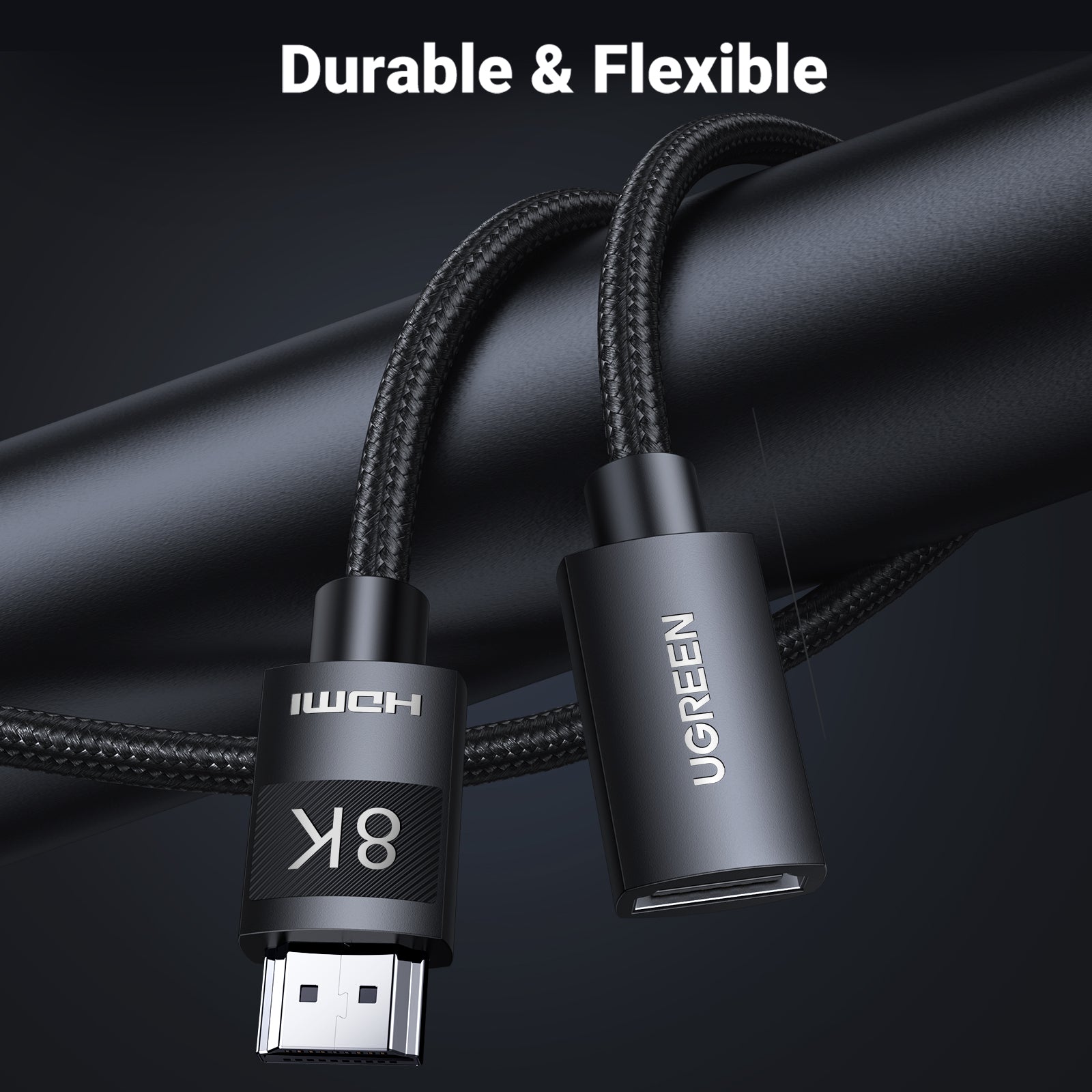 HDMI 8K Male To Female Extension Cable (1M length)