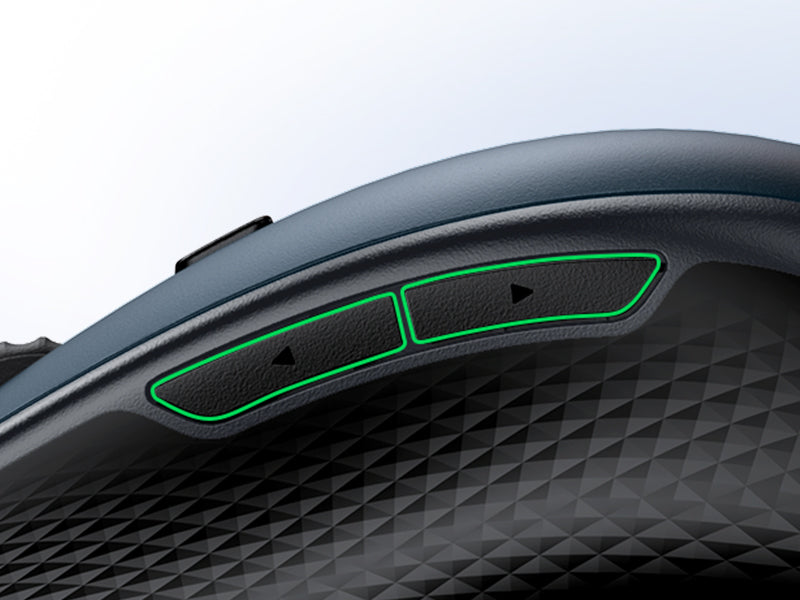 Ergonomic Contoured-Shape Design - Wireless Mouse (Blue)