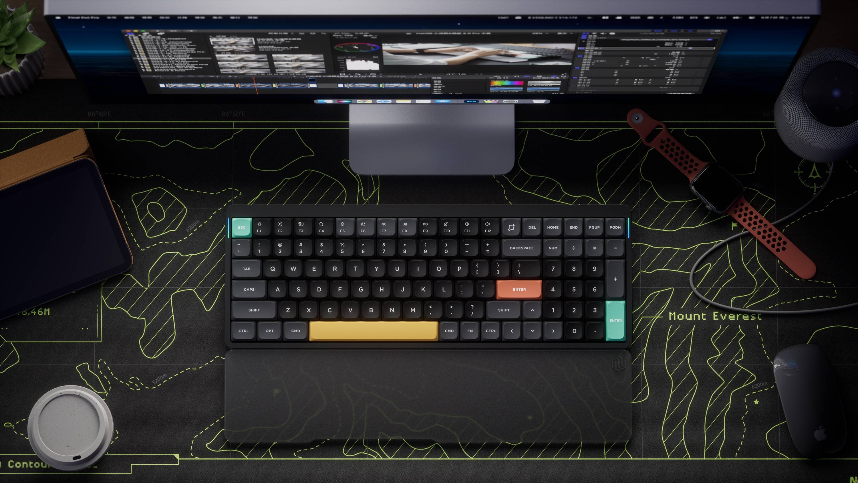 Air96 V2 - Basalt Black - Aloe Switches