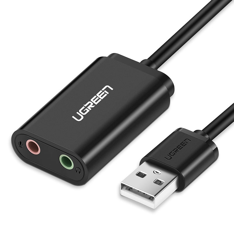 USB-A To 3.5mm External Stereo Sound Adapter