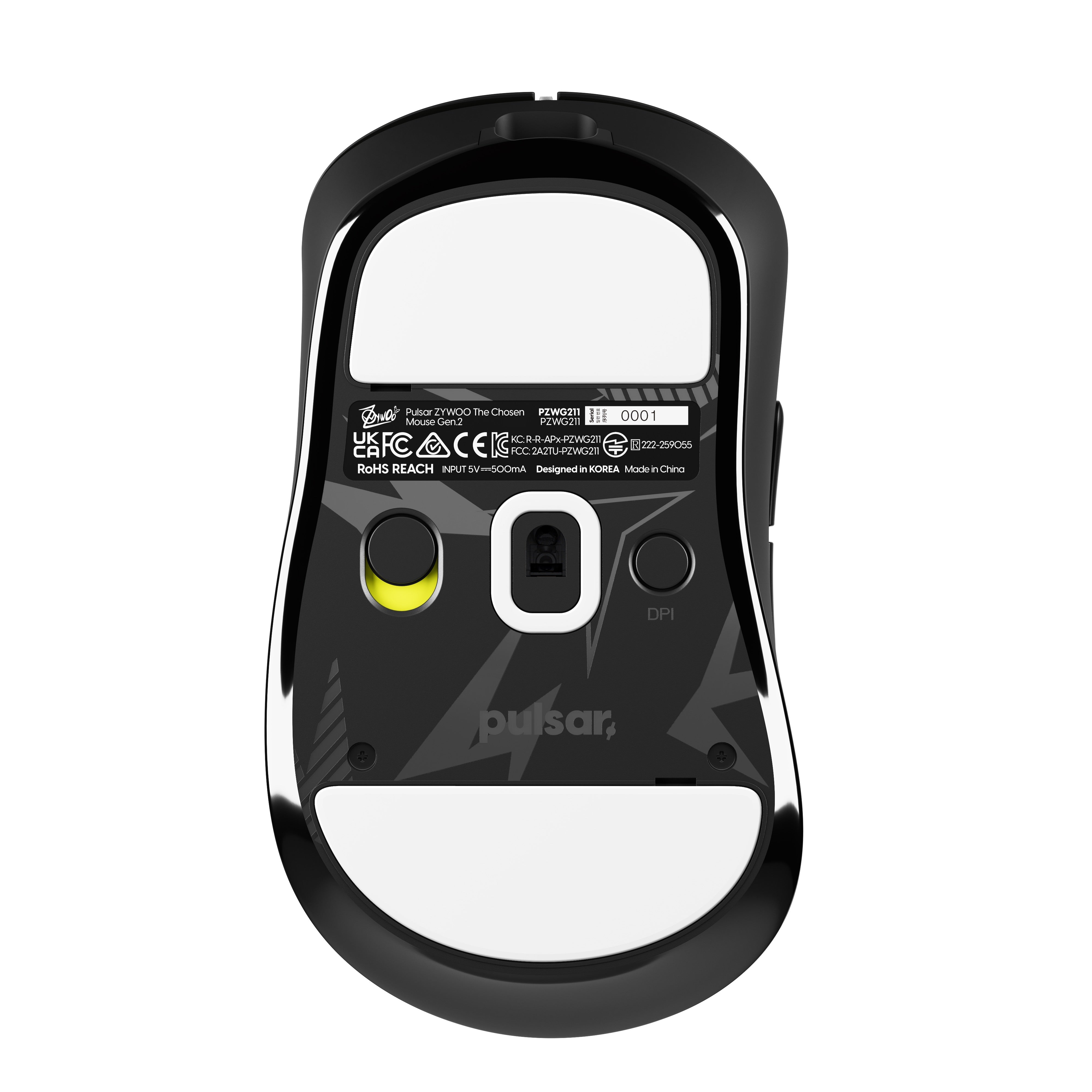ZywOo La Souris Élue Gen.2 - Moyenne - Noire