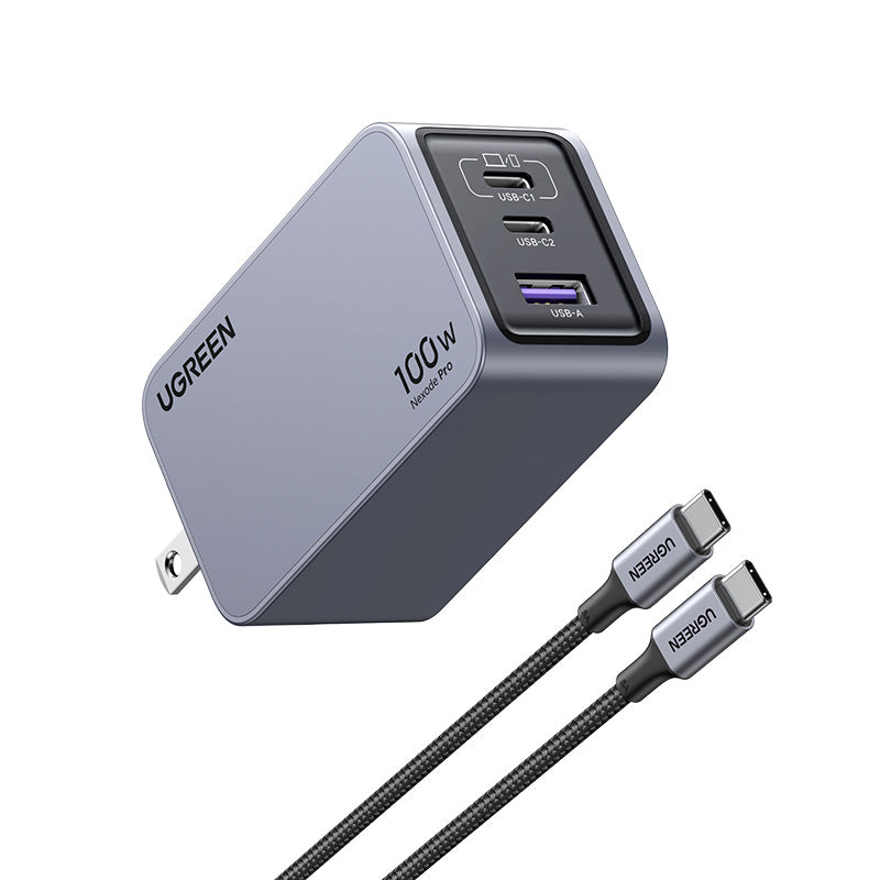 Nexode Pro USB-A+2*USB-C 100W GaN Tech Fast Charger