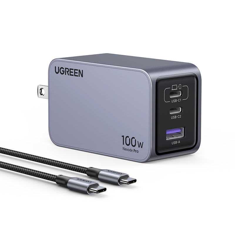 Nexode Pro USB-A+2*USB-C 100W GaN Tech Fast Charger