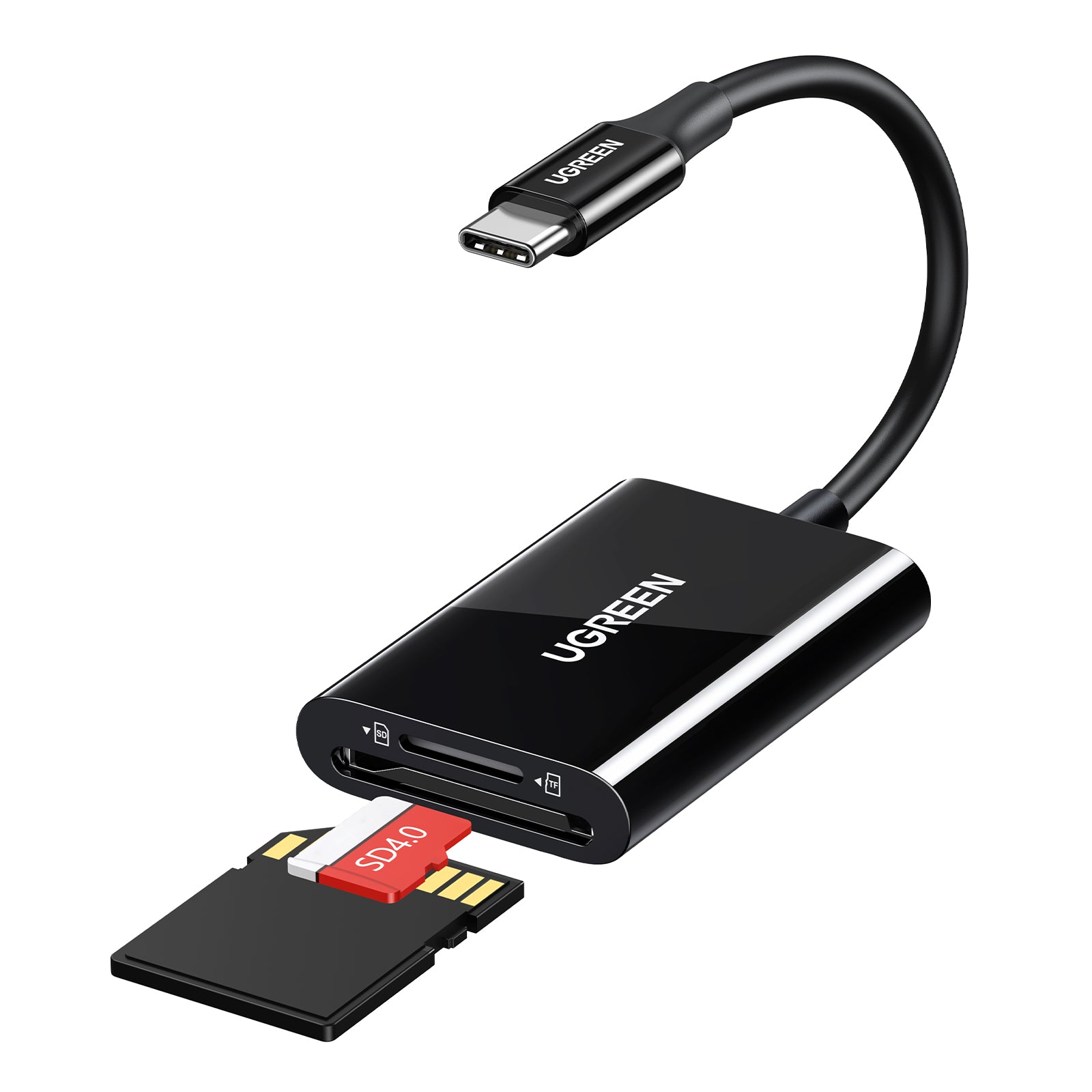USB-C 3.1 Card Reader For TF/SD - Black