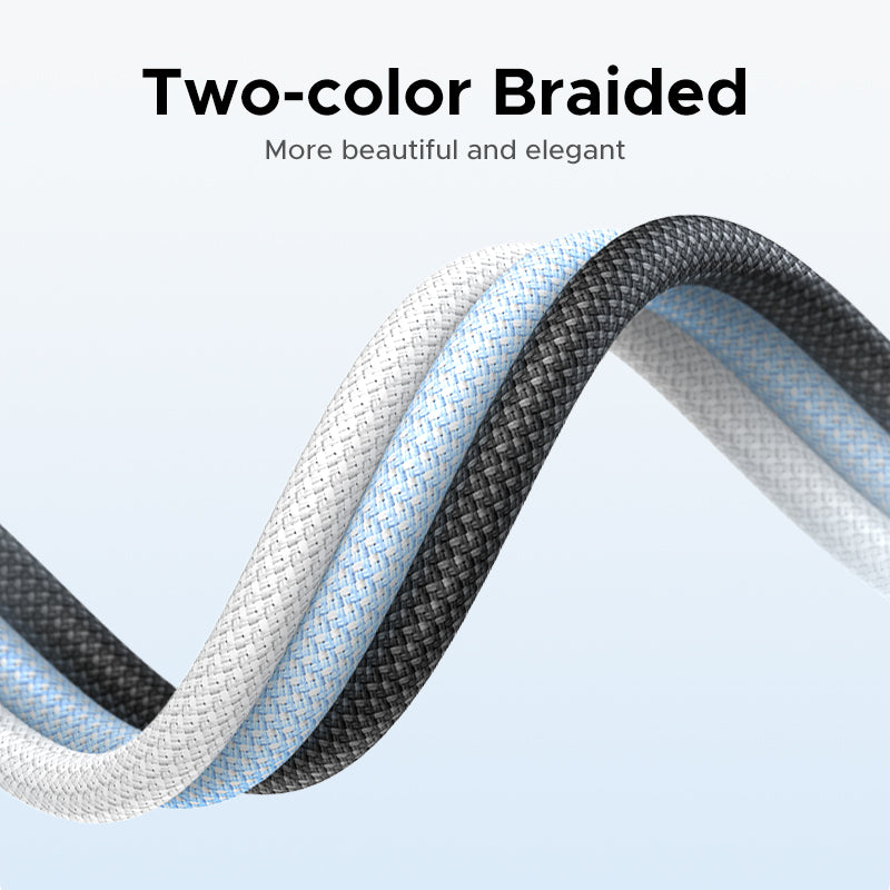 USB-C to USB-C 5A - 100W Braided Cable - 2M Blue