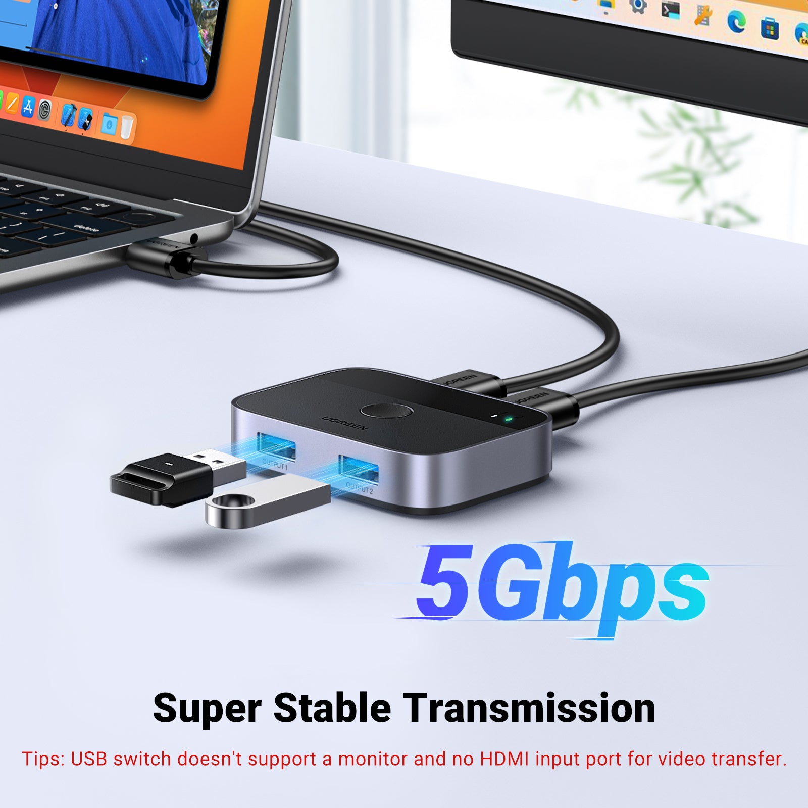 USB 3.0 2x2 Sharing Switch