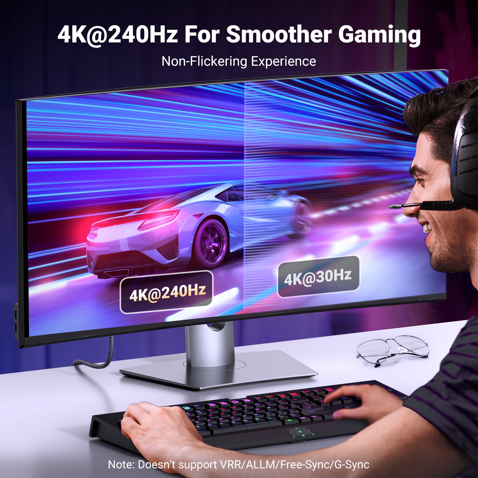 Câble DP mâle vers HDMI mâle 8K 2M