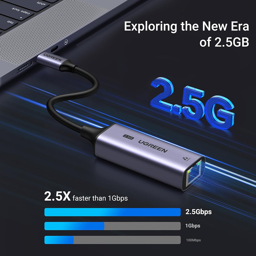 Adaptateur USB-C 3.1 GEN1 vers Ethernet 2,5G (V2)