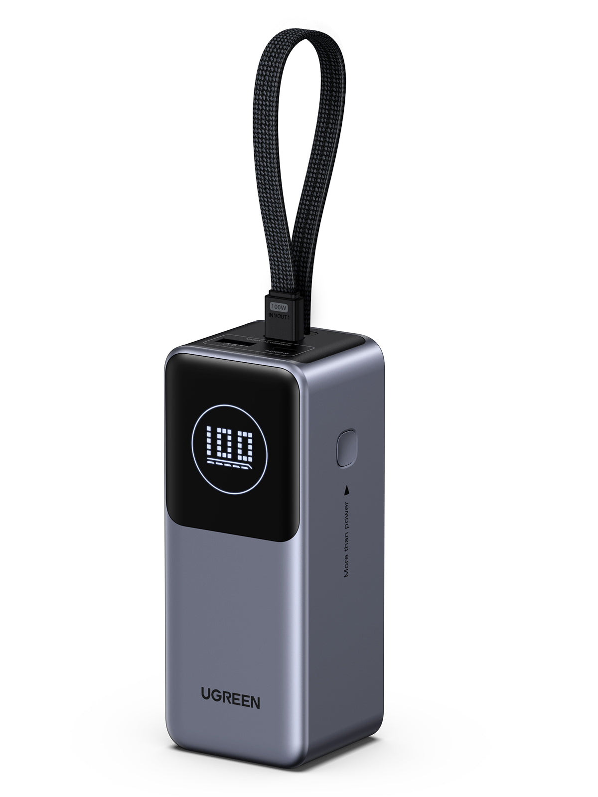 20000mAh 130W Power Bank with 100W Built-in Cable