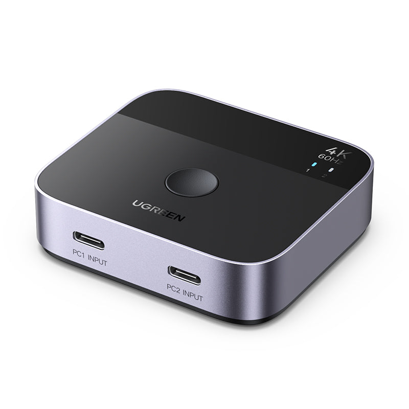 Commutateur USB-C (4K à 60 Hz) : 2 entrées, 1 sortie