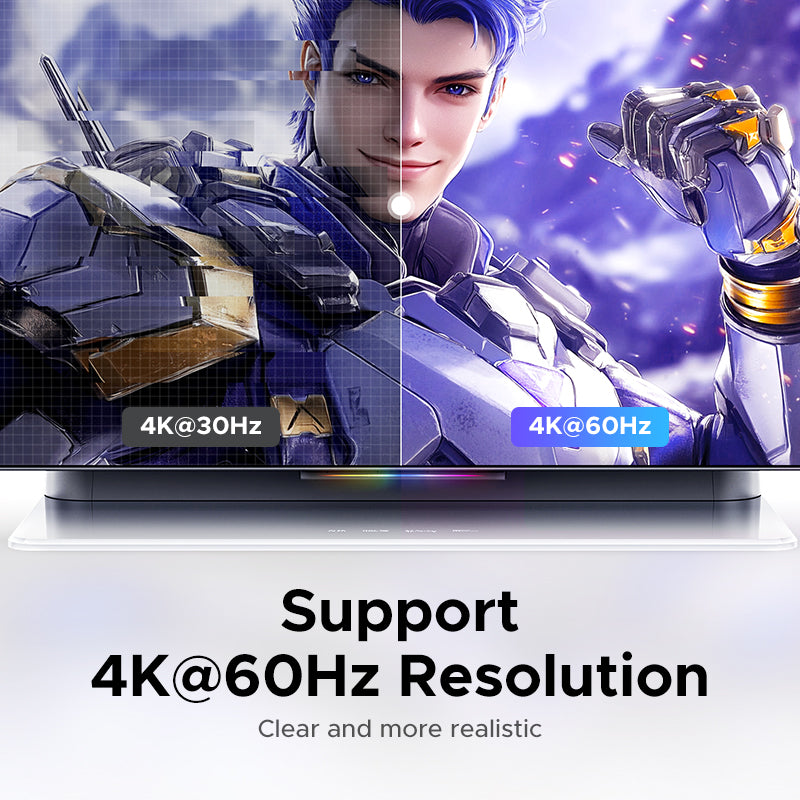 Commutateur USB-C + HDMI (4K à 60 Hz) : 2 entrées, 1 sortie