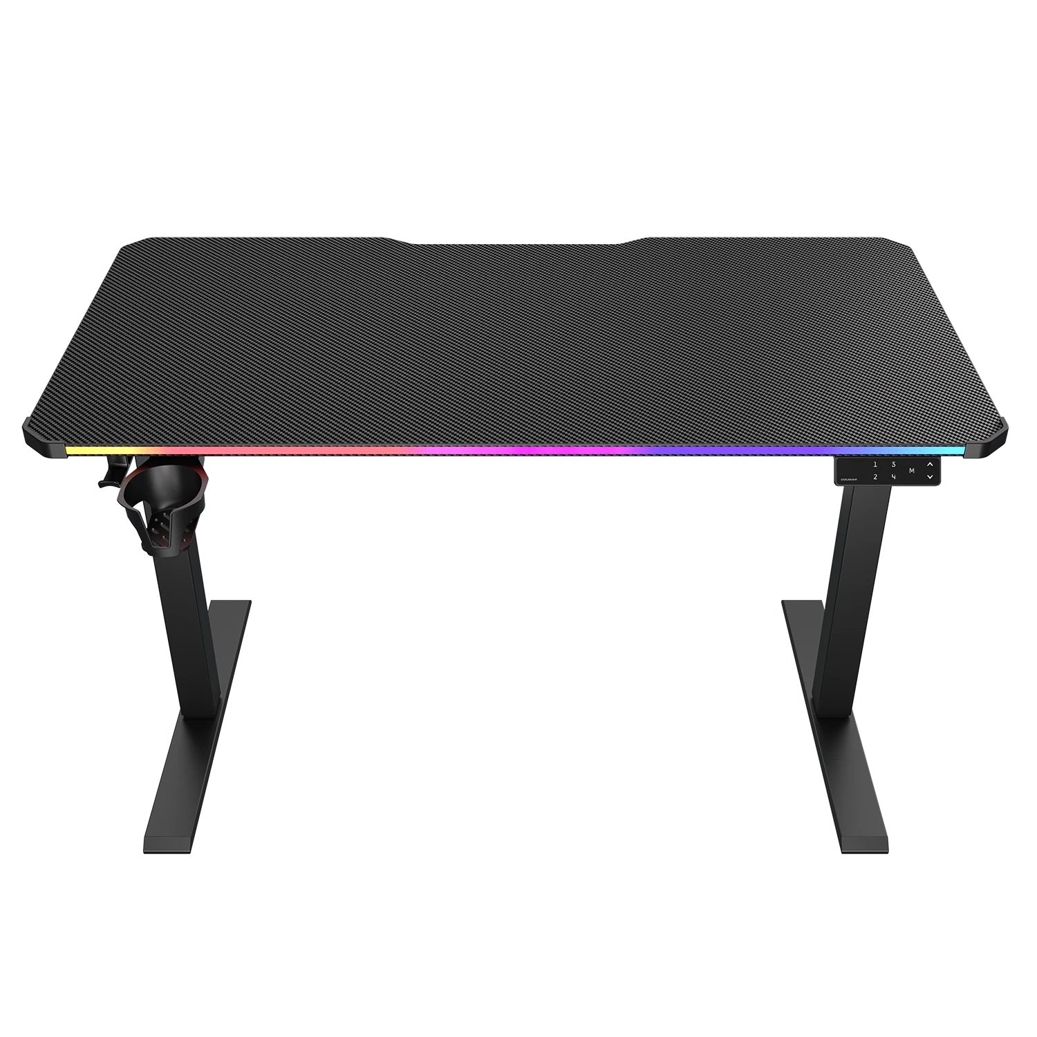 E-Ares 120 - Bureau de gaming RGB à hauteur réglable