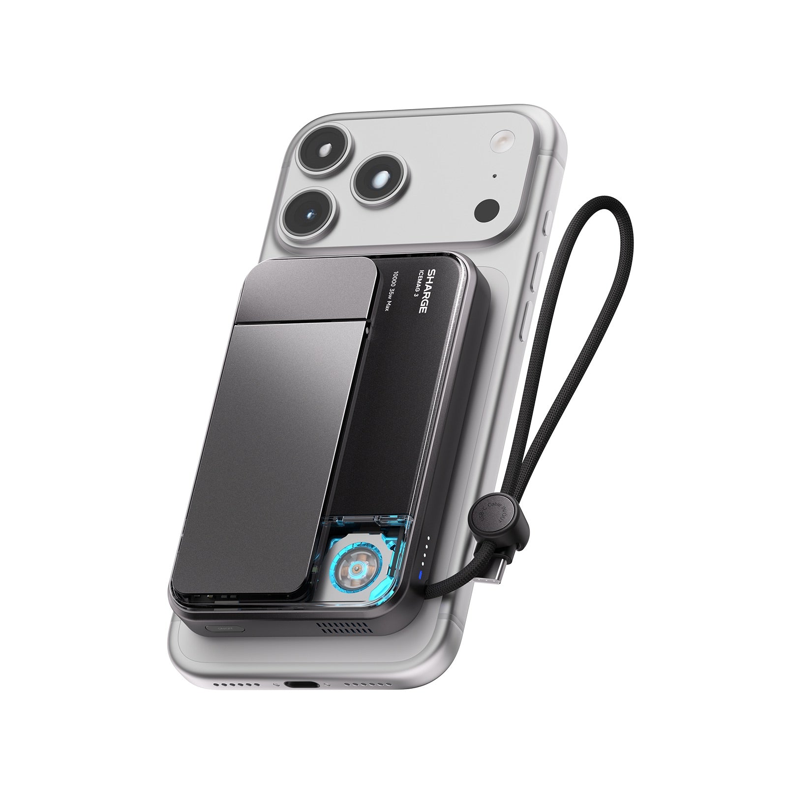 ICEMAG3 - 25W 10000 mAh Power bank - Black