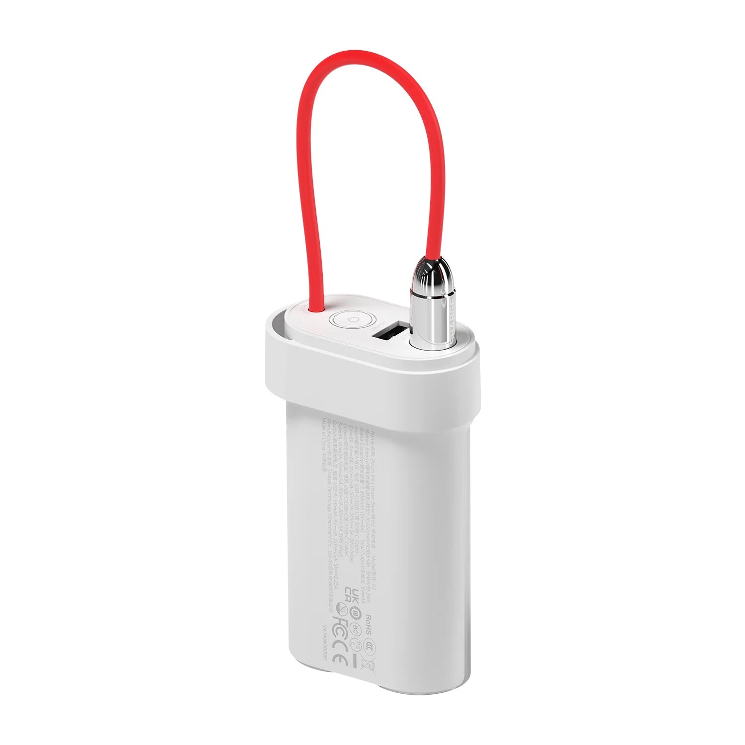 Pochette Mini - Batterie externe 30 W - 10 000 mAh - Blanche