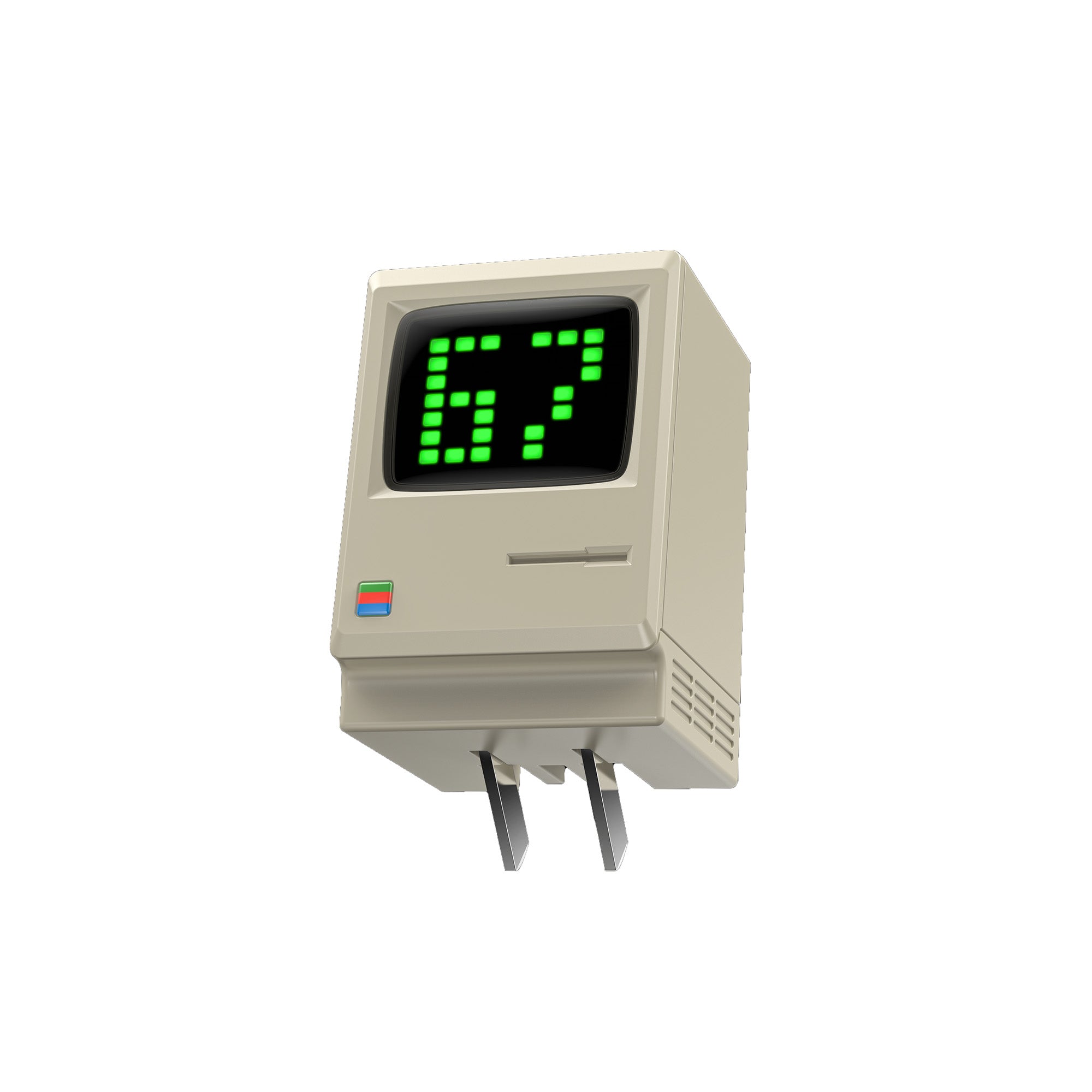 Retro Charger - 67W GaN - Real-time power display - 3 USBC