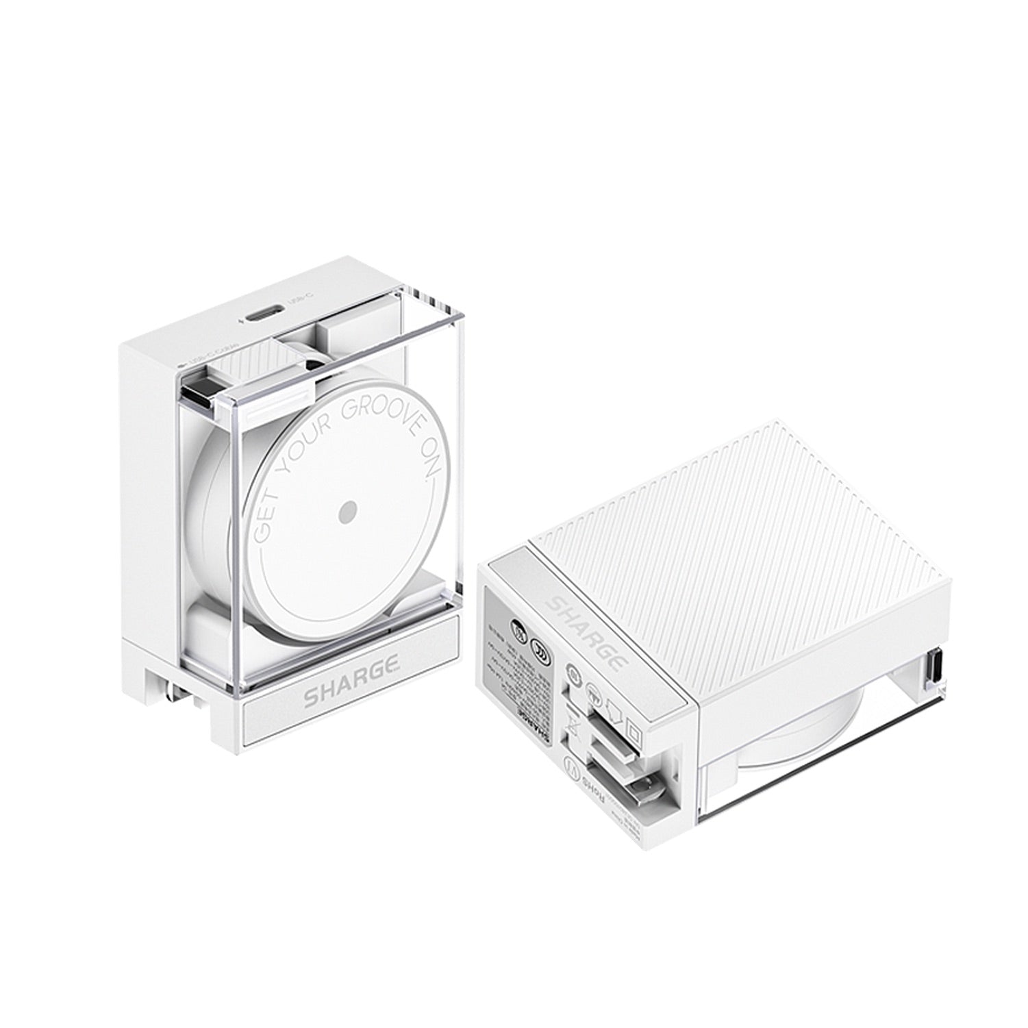 Retractable Cable Charger - 65W - 1 USBC - White