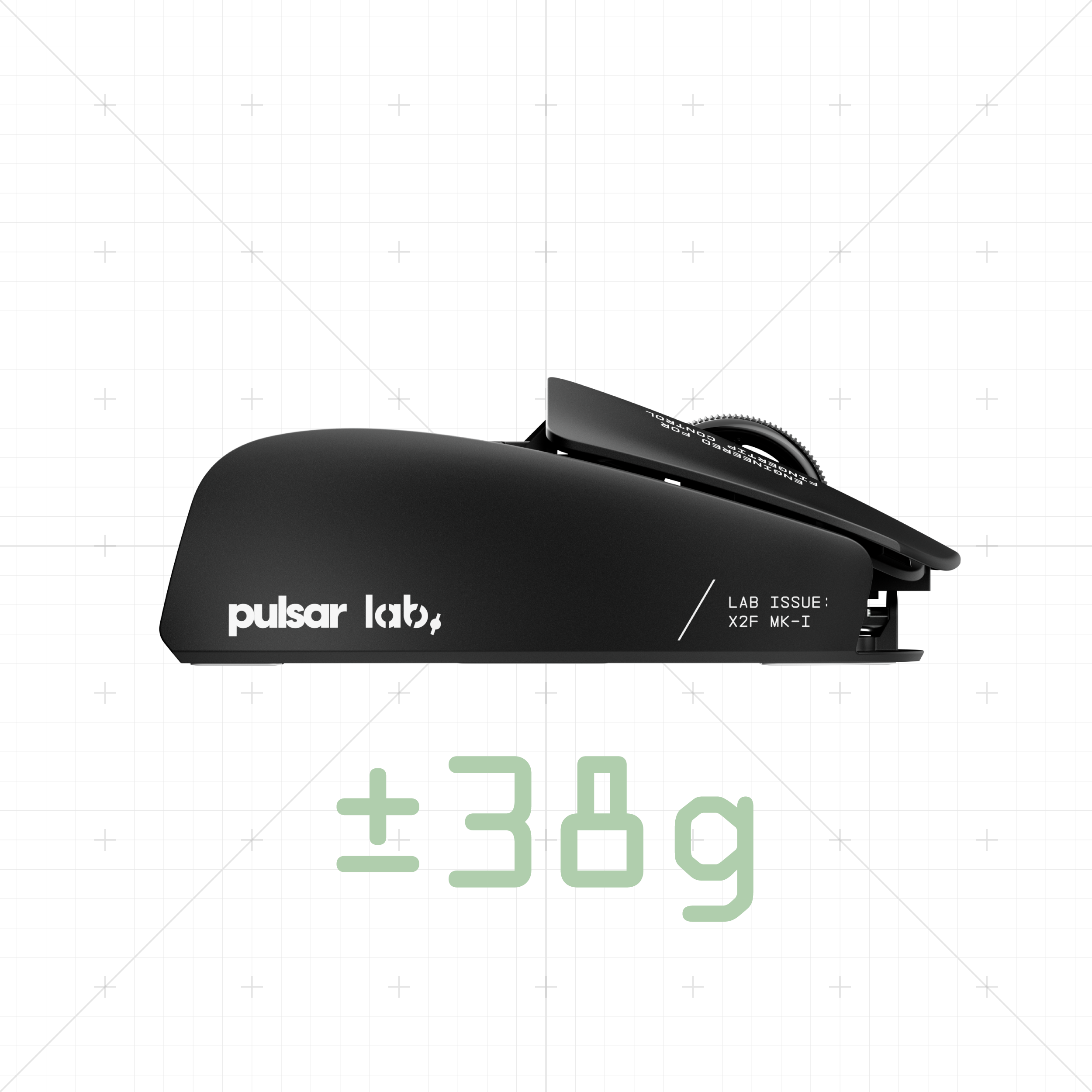 X2F - Fingertip Gaming Mouse - Black