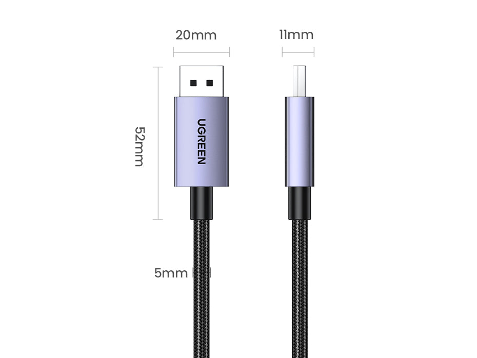 DP 2.1 Male To Male Cable 16K - 3M