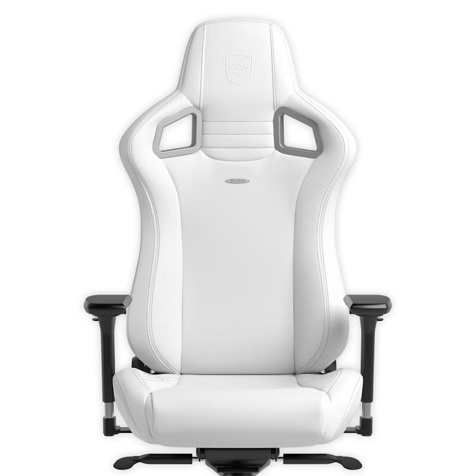 EPIC Gaming Chair - White Edition - High-Tech Faux Vegan Leather