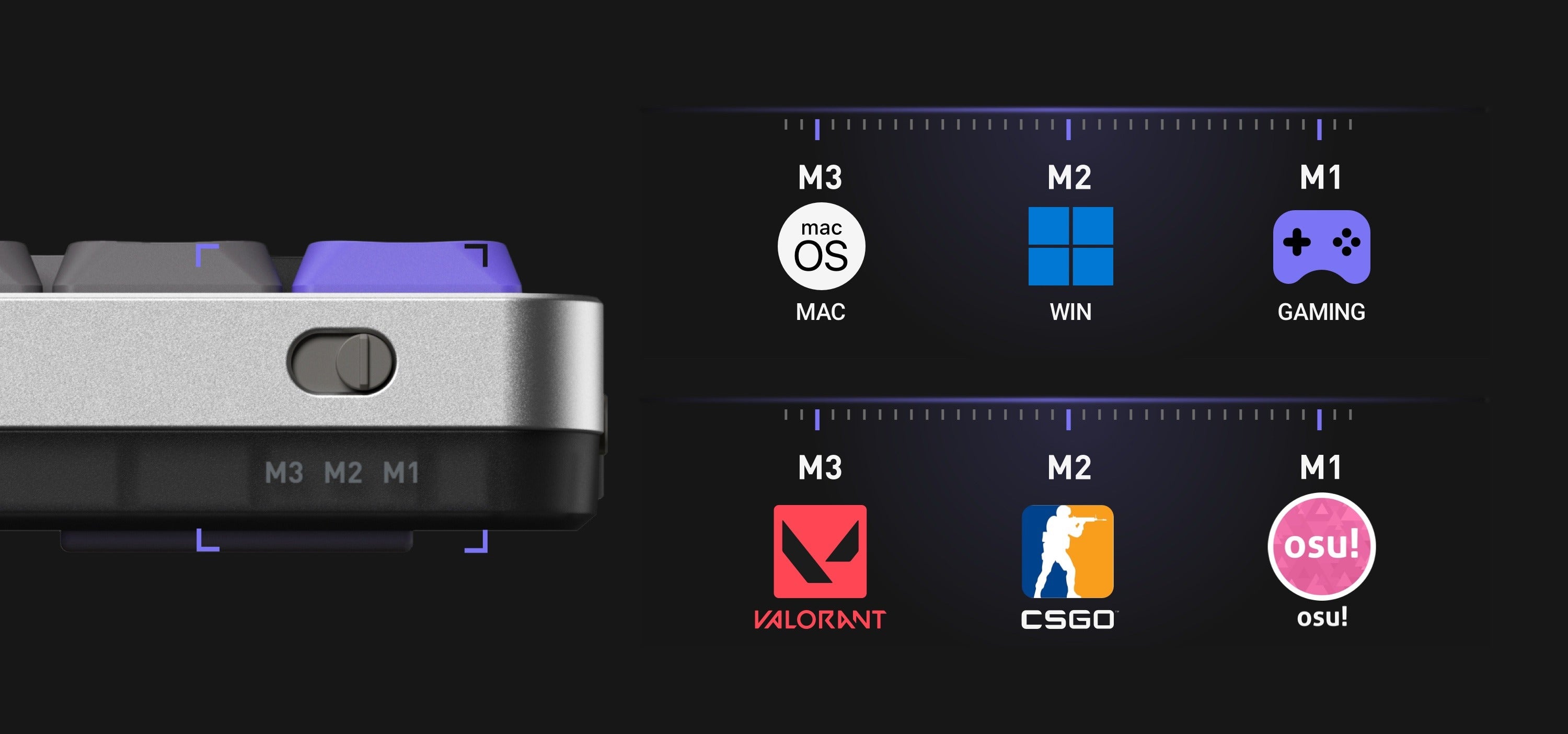 Air60 HE - Silver - Low Profile Magnetic Jade PRO