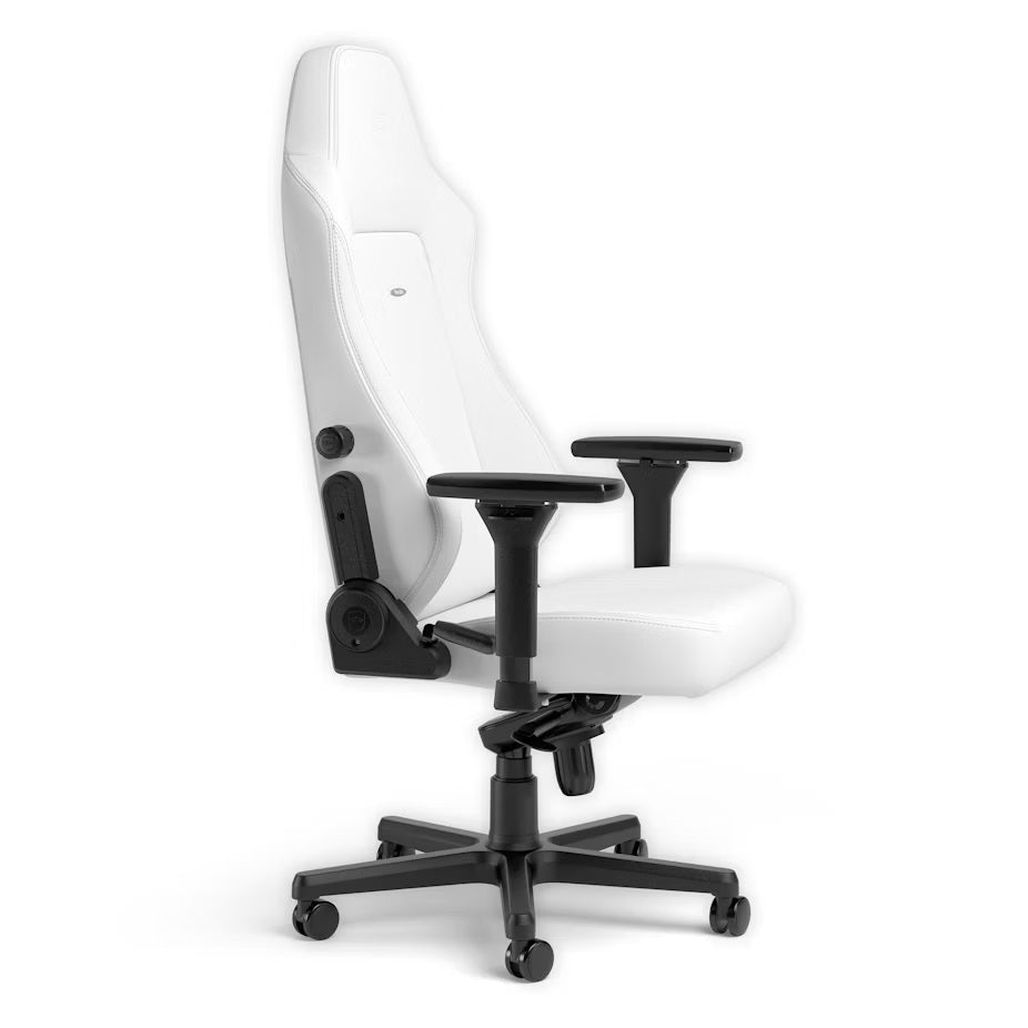 HERO Gaming Chair - White Edition - High-Tech Faux Vegan Leather