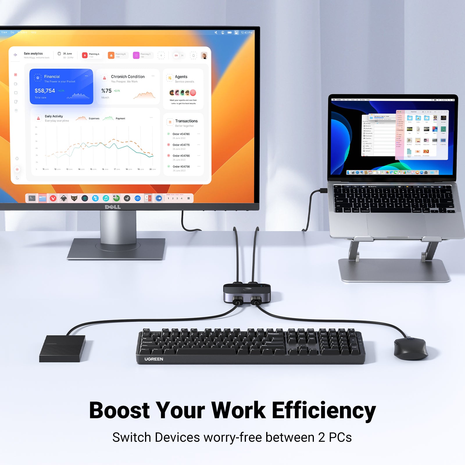 USB 3.0 2x2 Sharing Switch