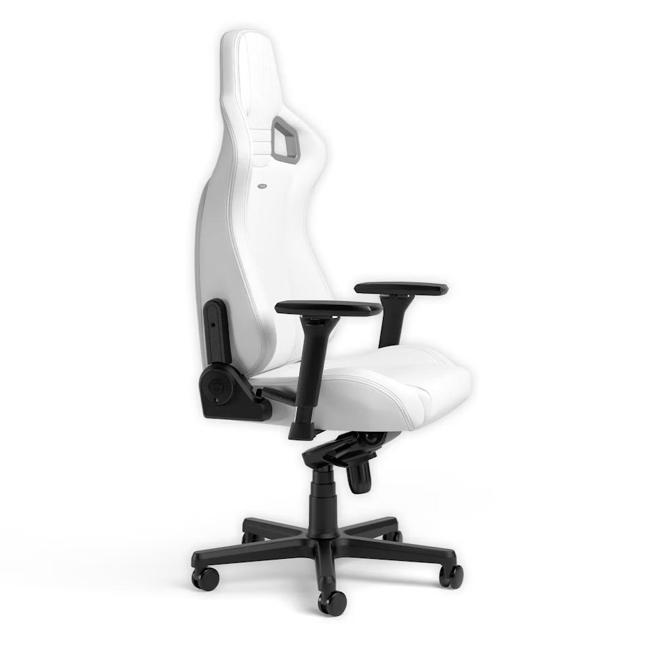 EPIC Gaming Chair - White Edition - High-Tech Faux Vegan Leather