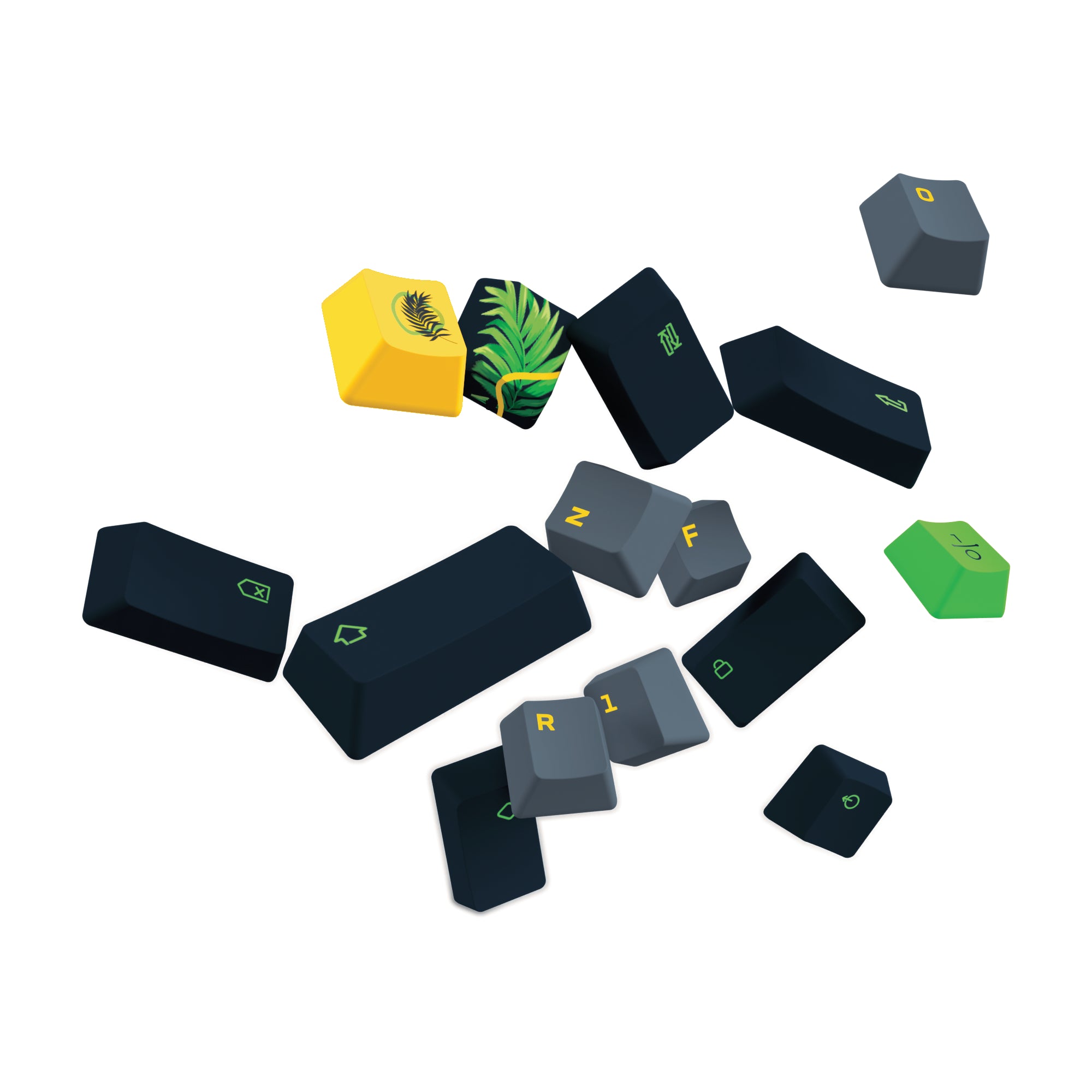 Ensemble de touches personnalisées - Vert jungle