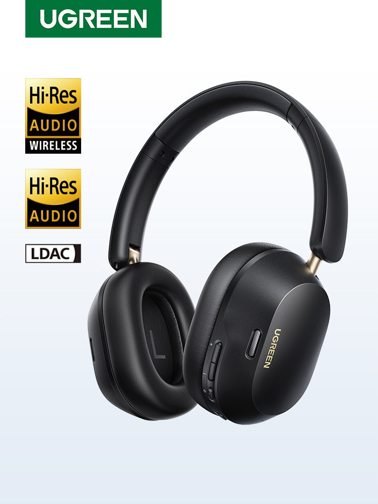 HiTune Max 5C Hybrid Active Noise-Cancelling Headphones - Black