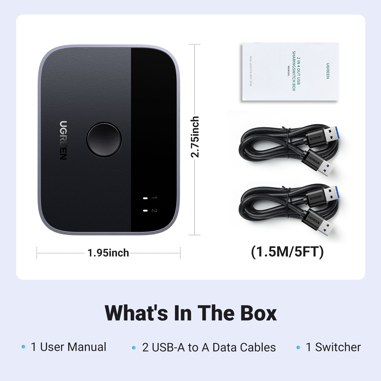 USB 3.0 2x2 Sharing Switch