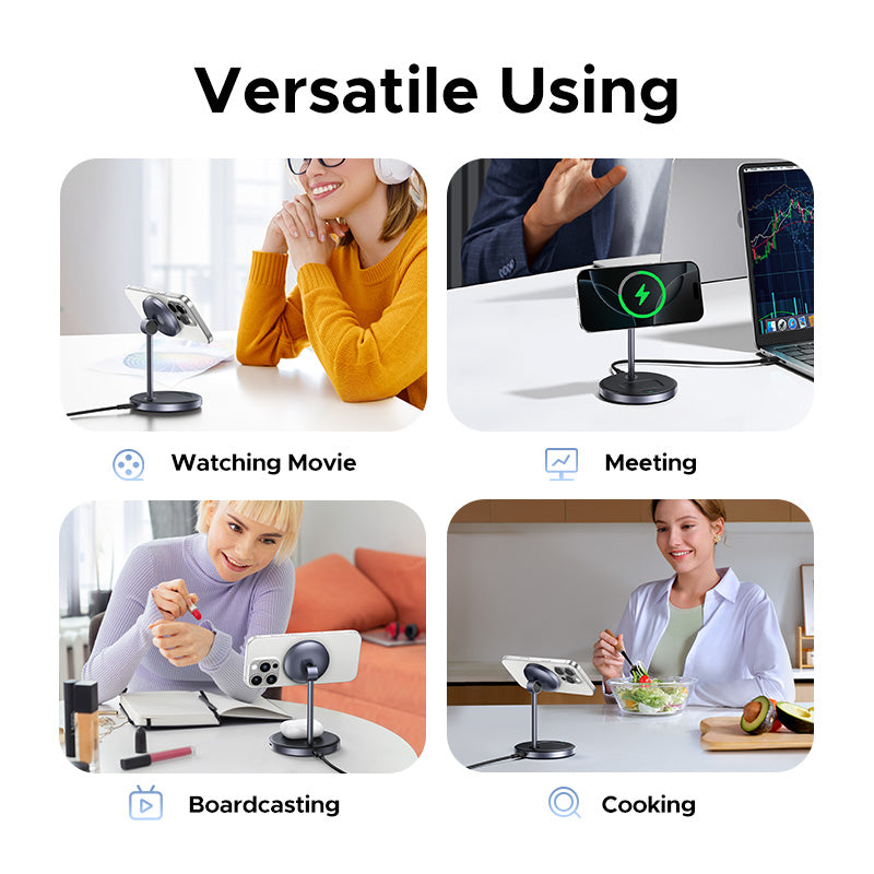 Chargeur sans fil Qi2 25W 2-en-1