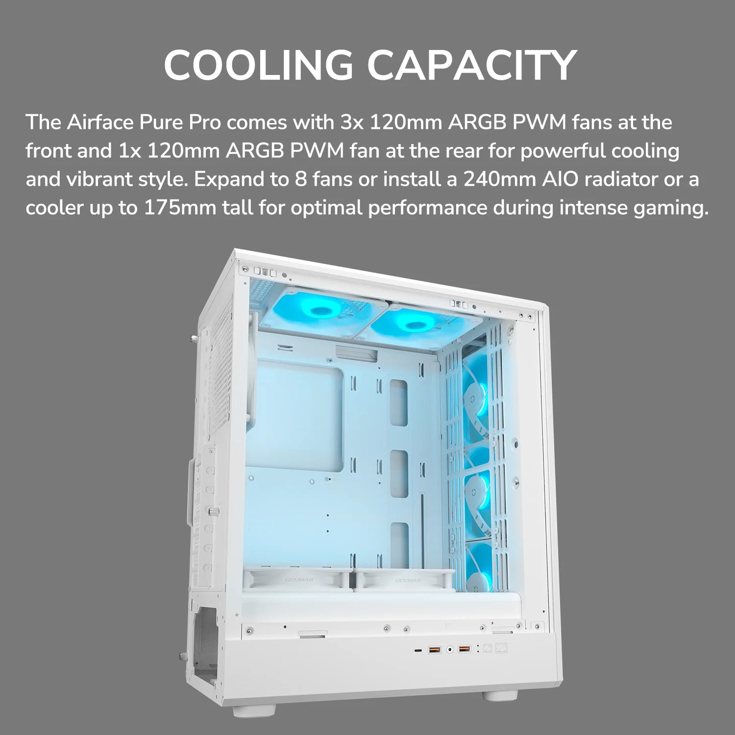 Airface Pure Pro - White - PC Case