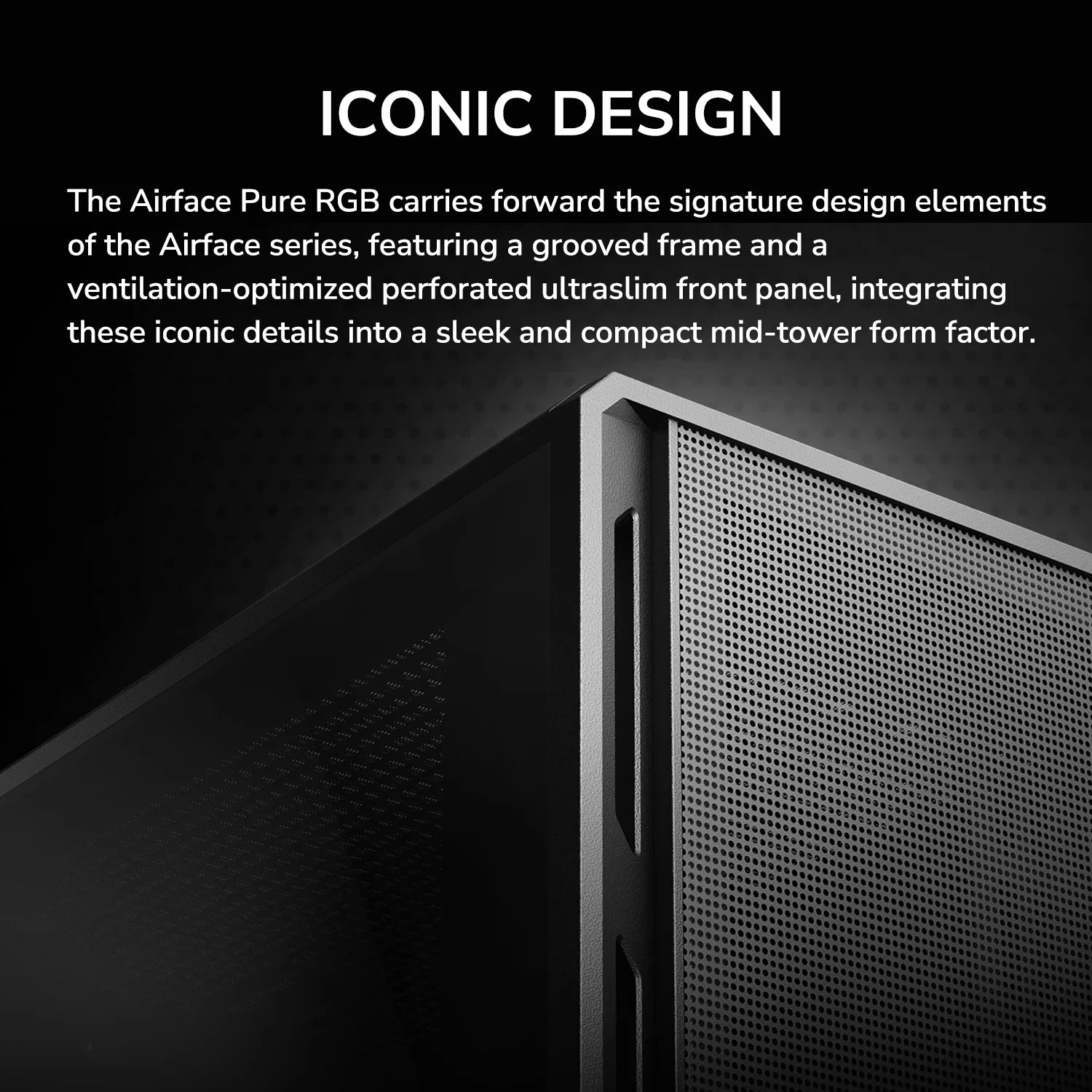 Airface Pure RGB - Black - PC Case