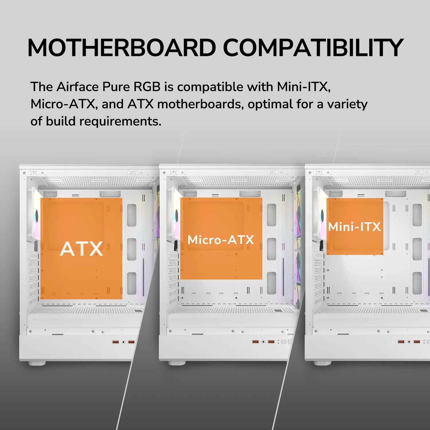 Airface Pure RGB - White - PC Case