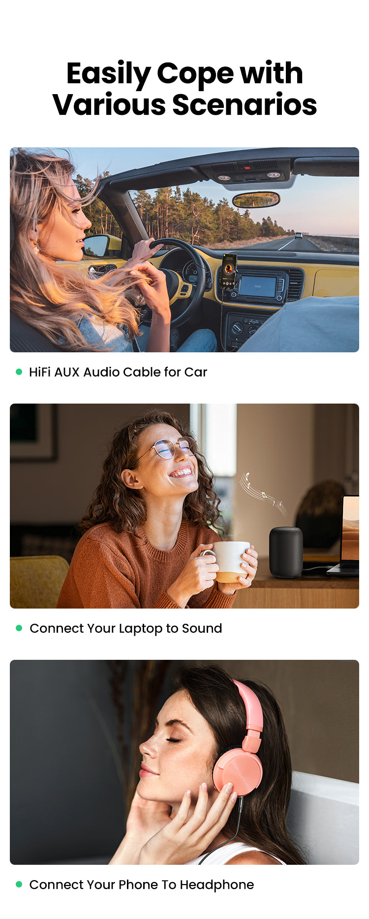 3.5mm Male To Male Round Cable - 2M