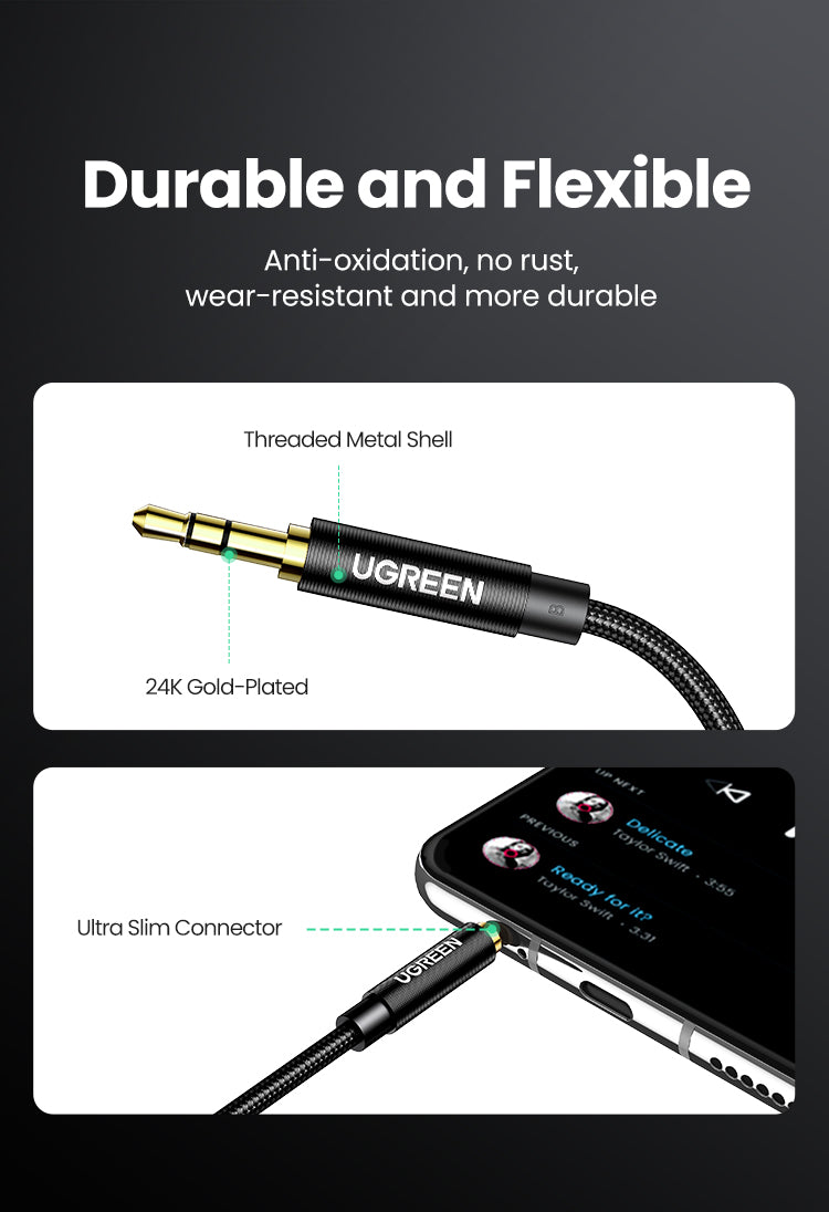 3.5mm Male To Male Round Cable - 2M