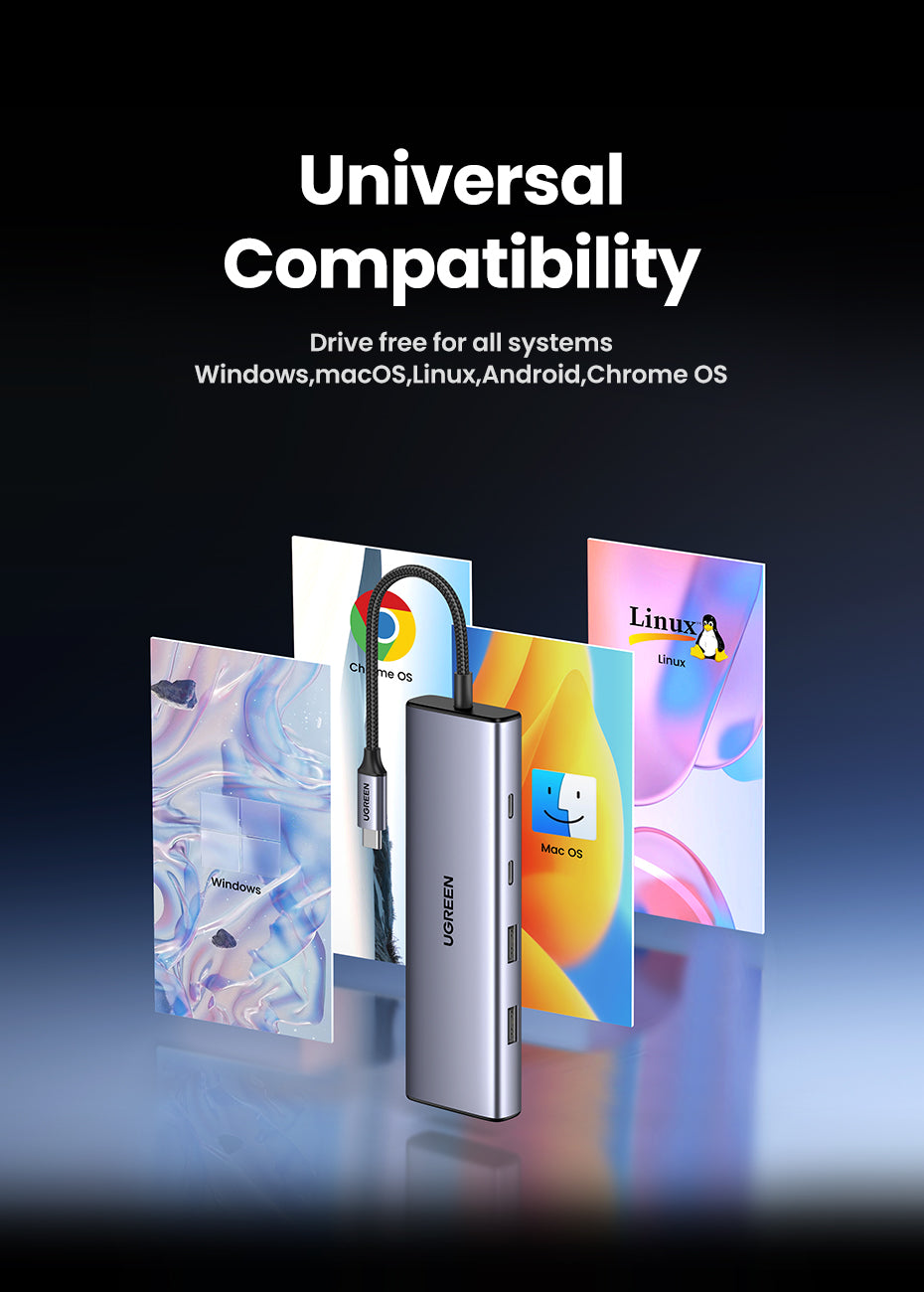 USB-C Hub - 9-in-1 Multifunction Adapter