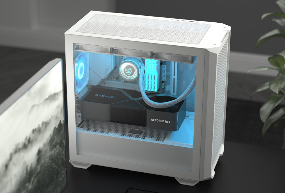Boîtier PC MX600 Mini RGB Blanc