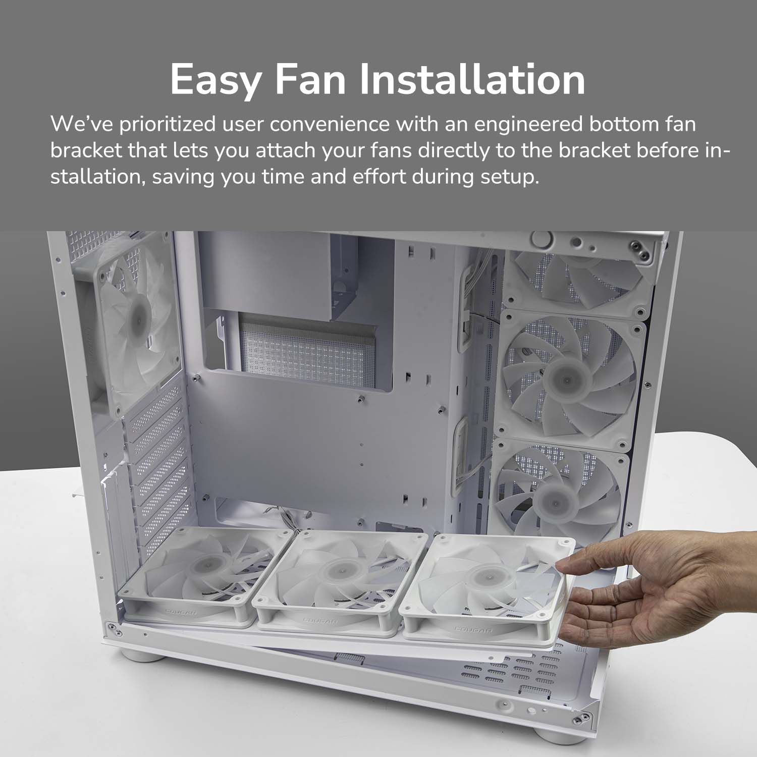 FV150 RGB Blanc - Boîtier PC