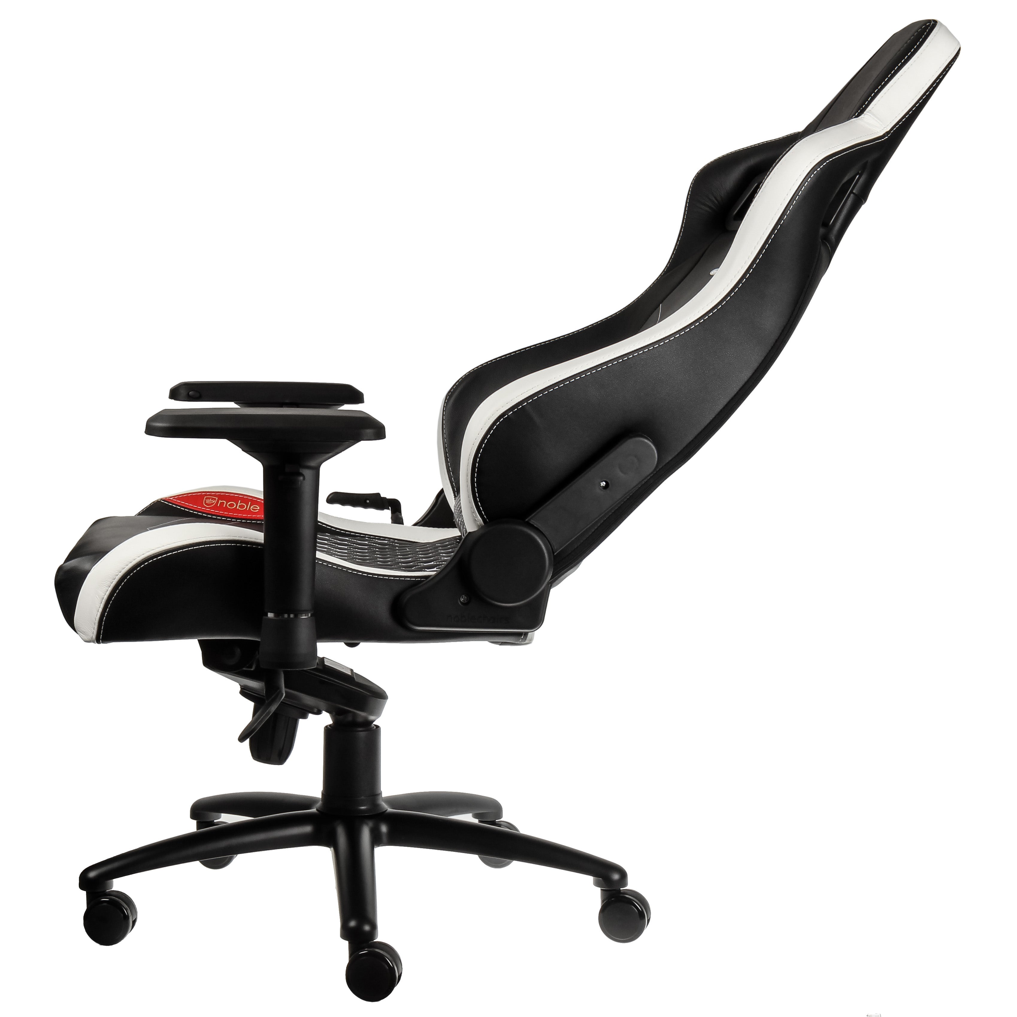 EPIC Gaming Chair - black/red/white - Real Leather