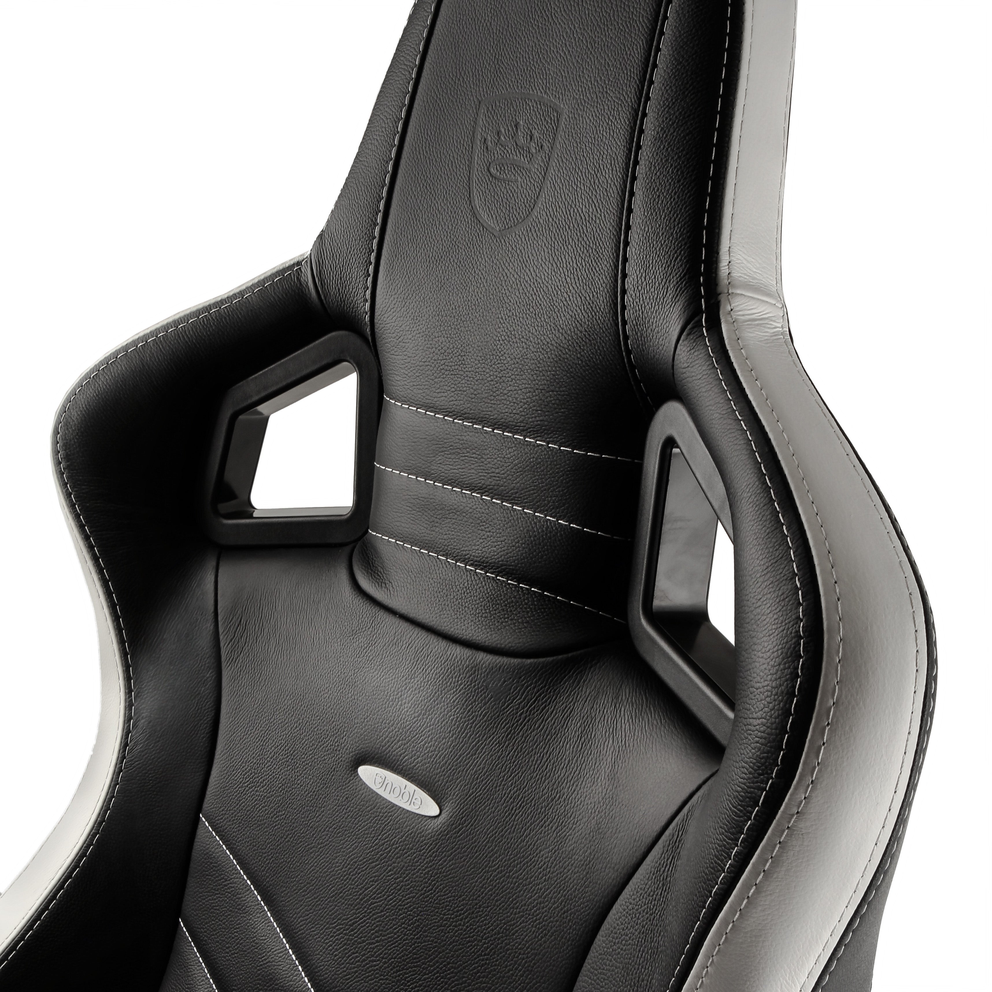 EPIC Gaming Chair - black/red/white - Real Leather