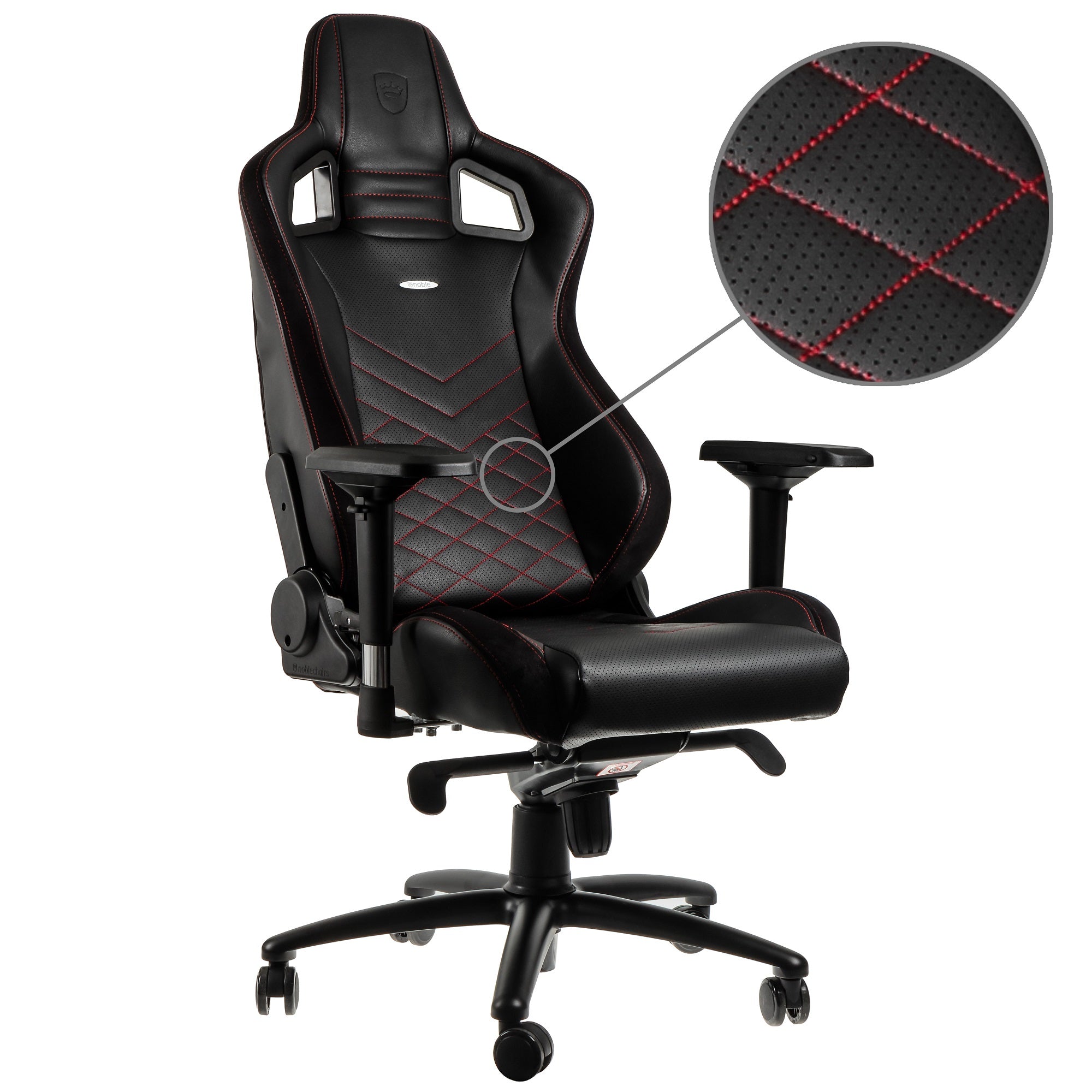 EPIC Gaming Chair - black/red - PU Leather