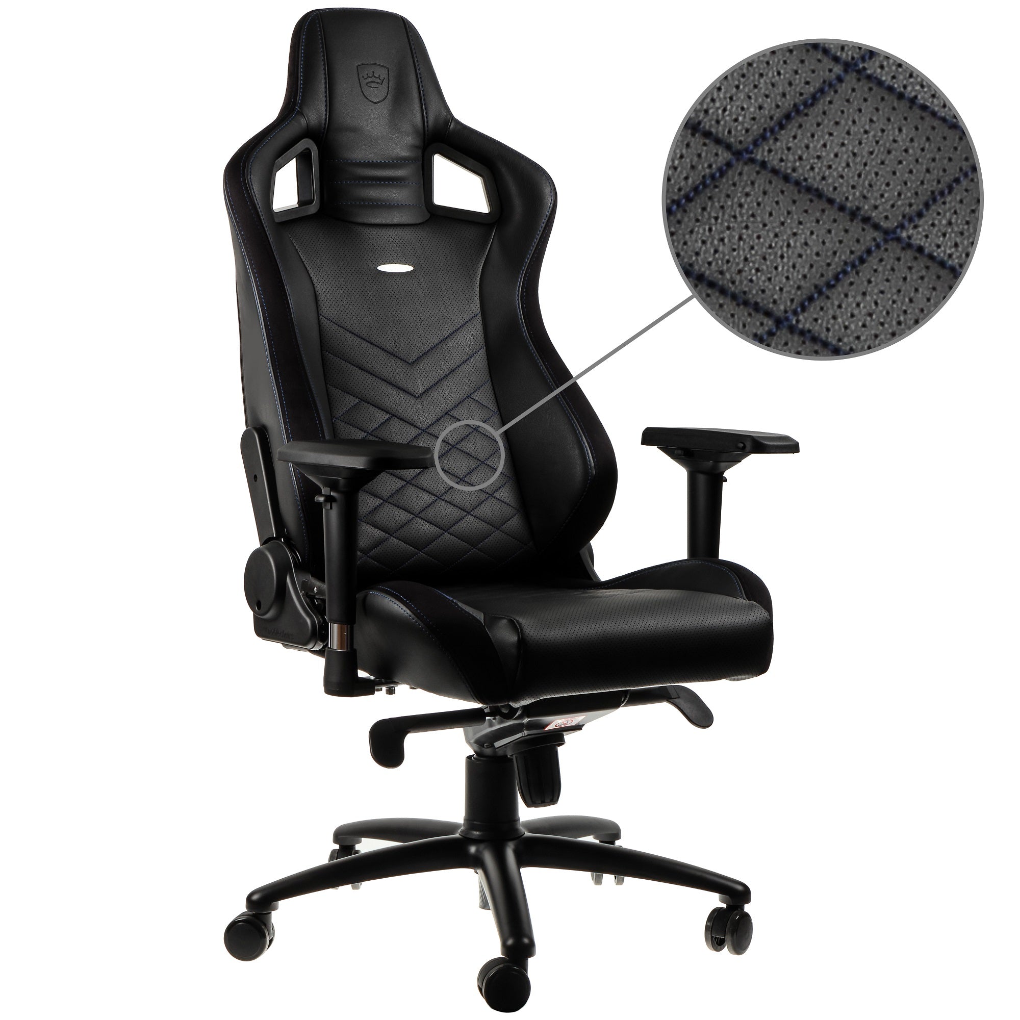 EPIC Gaming Chair - black/blue - PU Leather