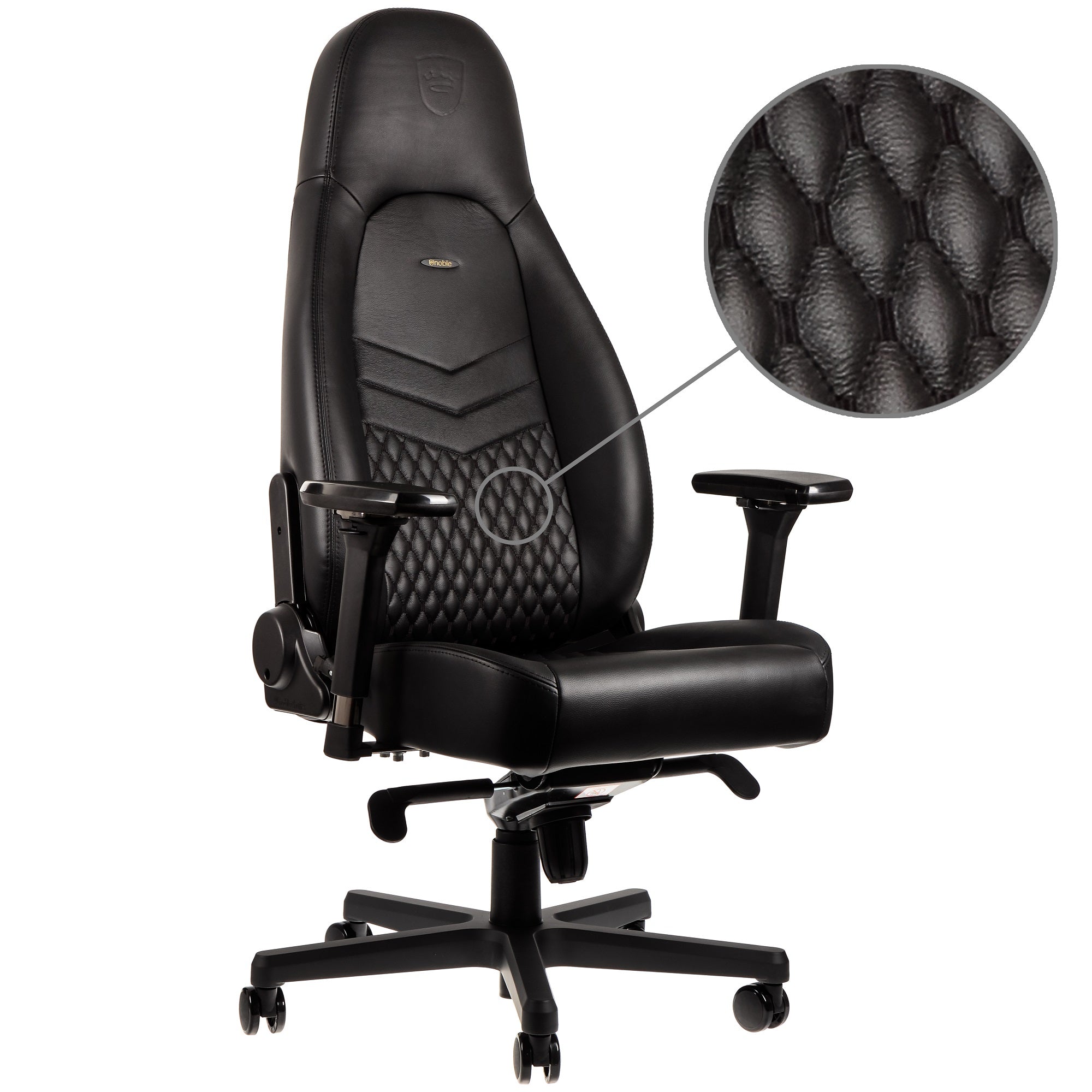 ICON Gaming Chair - black - Real Leather