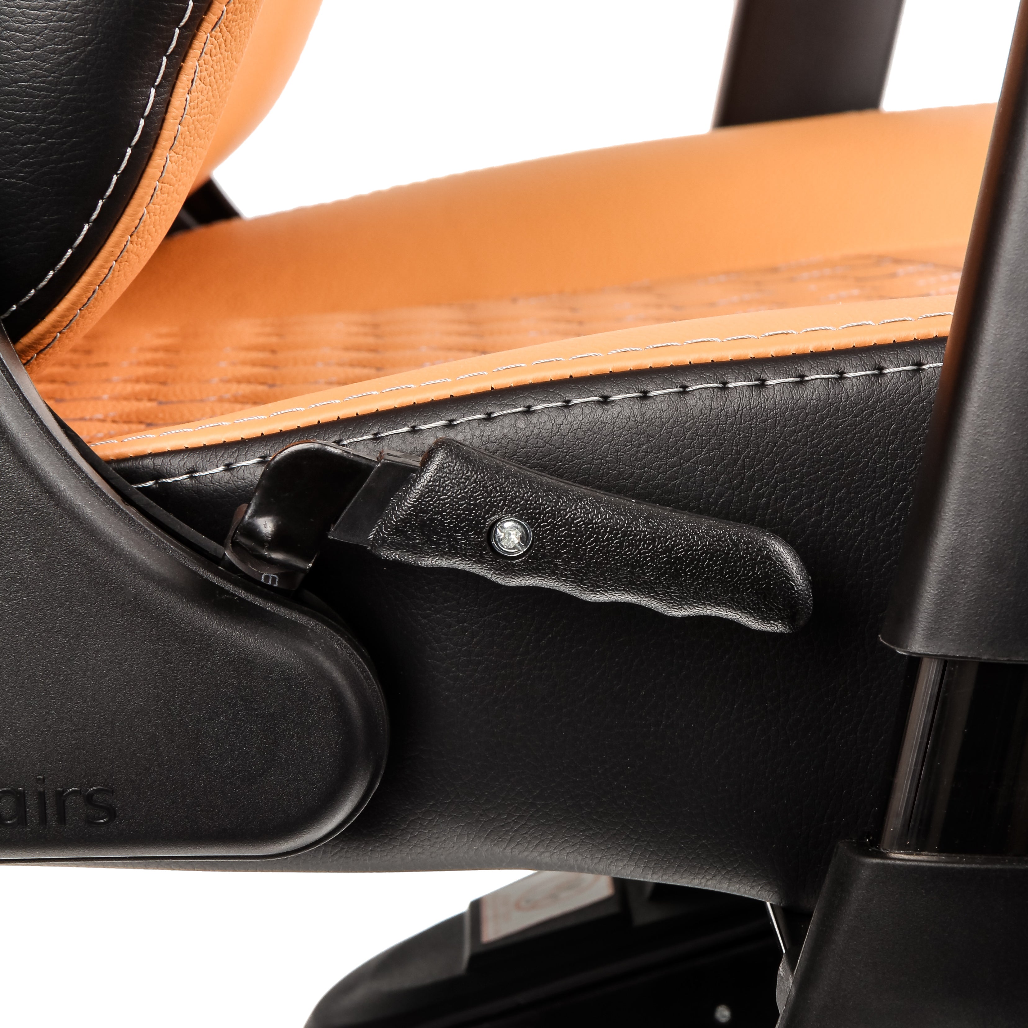 ICON Gaming Chair - cognac/black - Real Leather