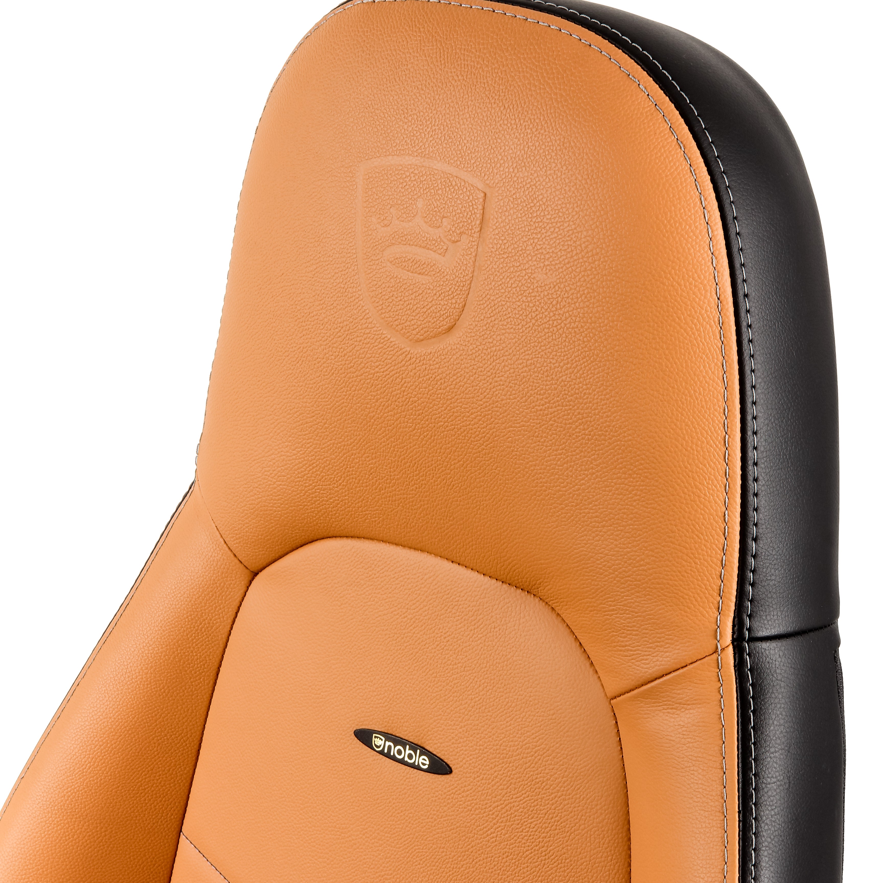 ICON Gaming Chair - cognac/black - Real Leather