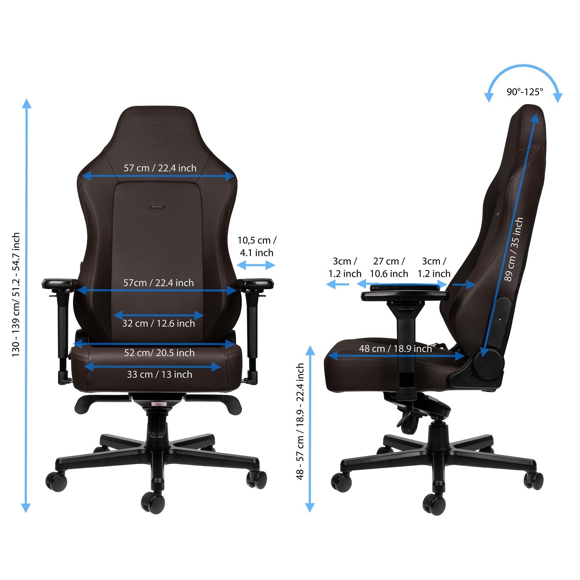 HERO Gaming Chair - Java Edition - High-Tech Faux Vegan Leather