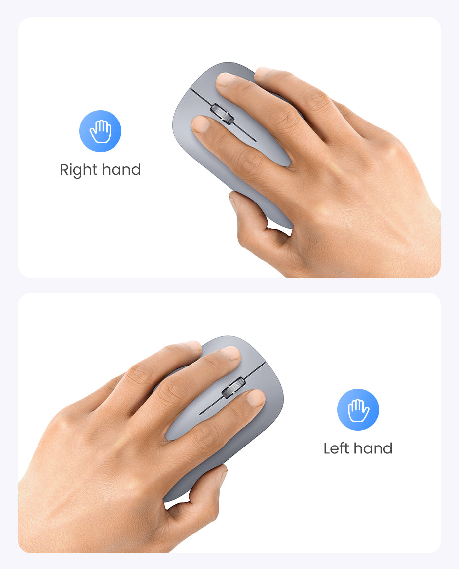 Portable Wireless Mouse - Light Gray