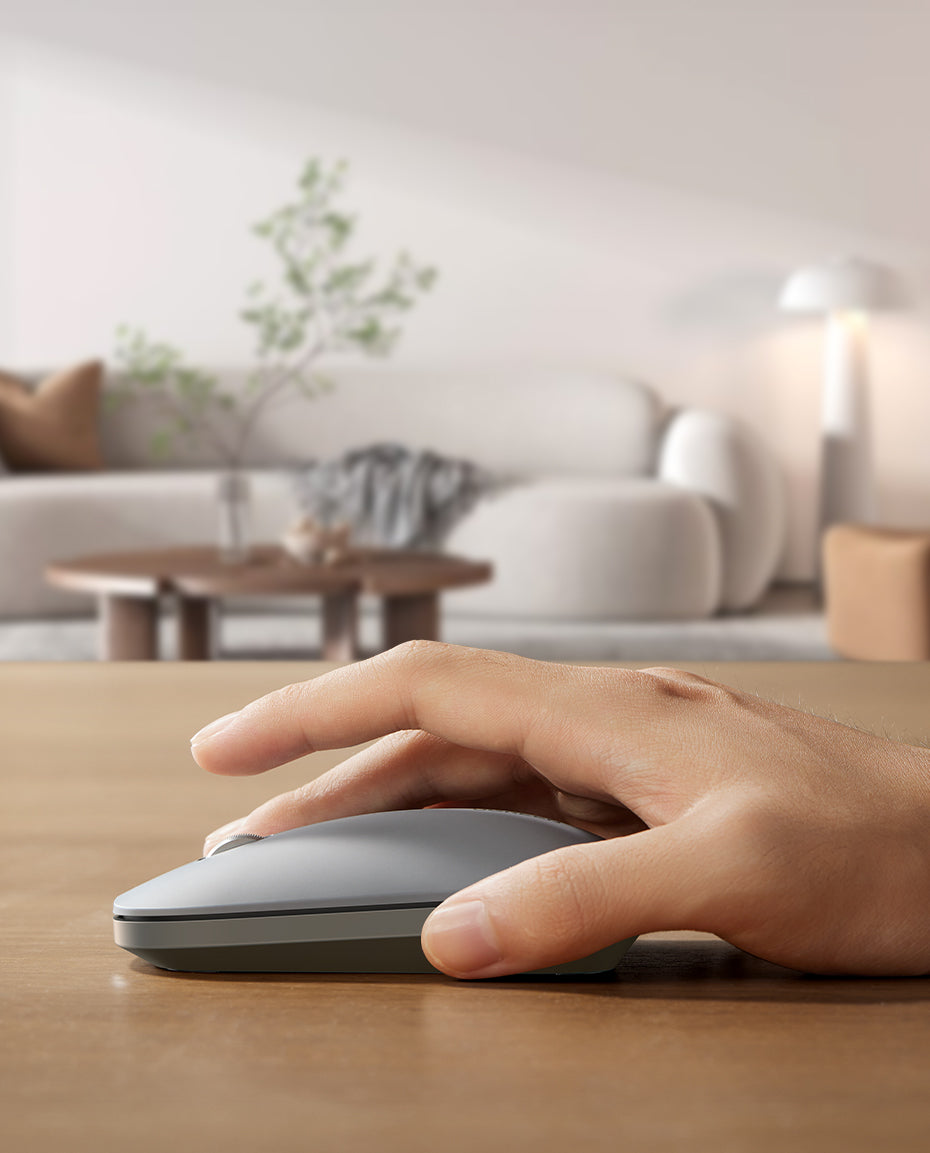 Portable Wireless Mouse - Light Gray