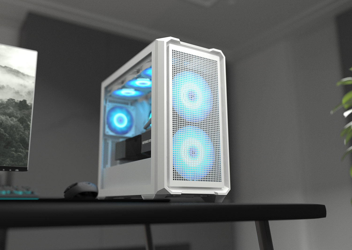 Boîtier PC MX600 Mini RGB Blanc